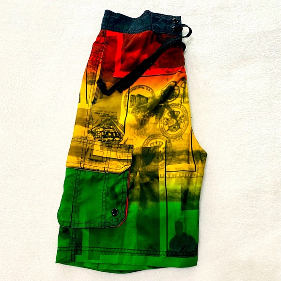 Colorful Swim Shorts by US Apparel - Picture 3 of 5